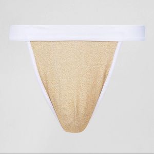 Gold Glitter Thong